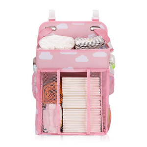 Orgânico padrão impresso pendurado poliéster organizador bebê fralda <span class=keywords><strong>caddy</strong></span> para berçário mudando tabela - Product Image 4