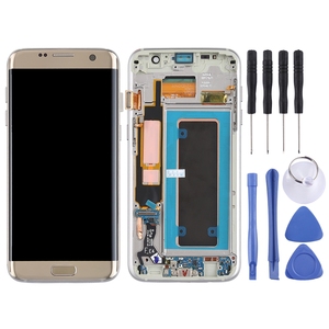 Pantalla LCD y Digitalizador Super AMOLED Originales para Galaxy S7 Edge / <span class=keywords><strong>G935F</strong></span> / G935FD, Ensamblaje Completo con Marco - Product Image 2