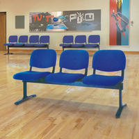 Chaises d'attente d'hôpital modernes et confortables de haute qualité 1.5 places personnalisées pour un usage commercial pour l'école, la salle à manger, la clinique et la salle de sport