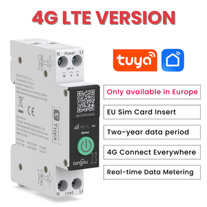 Interruptor Inteligente Tuya 4G LTE TO-Q-SY2-JLT, 40A Ajustable, 220V, Certificado CE, Capacidad de Interrupción de 6KA, Montaje en Riel de Cobre, 50/60Hz - Product Image 2