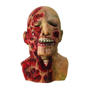 <span class=keywords><strong>Masque</strong></span> <span class=keywords><strong>d</strong></span>'horreur demi-visage en latex pour cosplay <span class=keywords><strong>d</strong></span>'<span class=keywords><strong>halloween</strong></span>, <span class=keywords><strong>masque</strong></span> de fête en latex - Product Image 1