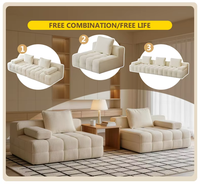 Ensemble de canapé-lit électrique de luxe moderne, sectionnel en L, coulissant électriquement, rembourré de mousse, en tissu, pour hôtel, appartement, villa, salon