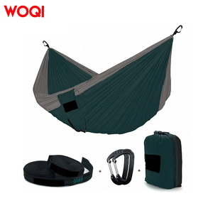 Woqi-hamaca doble de nailon para acampada, portátil, para árbol, paracaídas, con red contra insectos - Product Image 2