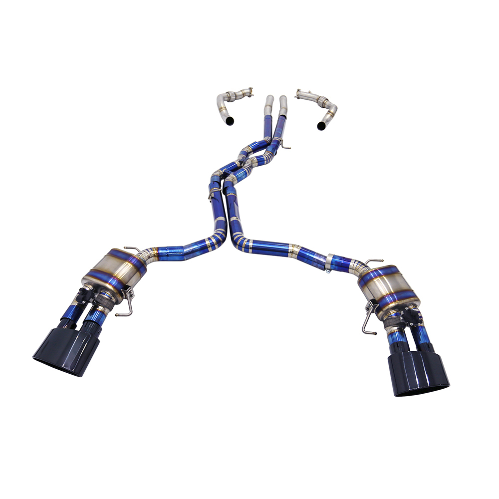 VantaFlow Stainless Steel Front Pipe And Titanium Cat Back Exhaust for Audi RS6/RS7 C8 4.0T 2019-2024 Performance Exhaust Pipe Muffler