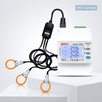Fineco EM4371 0.33V Modbus Meter Energi Tiga Fasa dengan Rogowski Coil, Perangkat Manajemen Pemantauan Daya Efisiensi Tinggi, DIN Rail