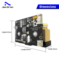 Compteur d'énergie intelligent monophasé DC JSY-MK-227 avec shunt intégré, communication bidirectionnelle RS485 Modbus