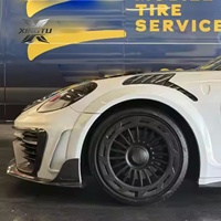 Jantes en aluminium forgé sur mesure XINGTU 6061-T6 avec anneau en fibre de carbone, jantes à turbine PCD 5x130 pour Porsche 911 GT3 RS Turbo 18-24
