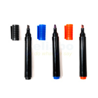 Nouveau stylo marqueur permanent à alcool à pointe en fibre fine durable marqueur de peinture colorée bon marché pour papier d'écriture d'art pointe de pinceau oblique CD