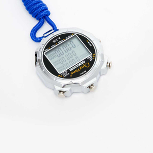 Chronomètre <span class=keywords><strong>sportif</strong></span> électronique LCD 3 lignes en métal avec rétroéclairage, étanche, chronographe numérique, jour/date, 100/200 tours, entraînement extérieur - Product Image 4