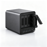 Serveur NAS sans disques à 4 baies, stockage en réseau, cloud privé, album photo IA, accès à distance jusqu'à 120 To pour la maison et les entreprises