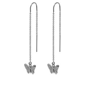 2024 le dernier 18k plaqué or 925 argent mode beau papillon pendentif chaîne boucles d'oreilles goutte - Product Image 3