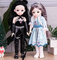 Poupée princesse à habiller DIY - Modèle miniature en plastique de 30 cm avec cheveux personnalisables - Coffret cadeau unisexe pour anniversaire