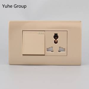 เต้ารับไฟฟ้าแบบ 6 ช่องมาตรฐานเอเชียตะวันออกเฉียงใต้ รุ่น 118 สำหรับห้องครัว พร้อมสวิตช์ติดผนัง - Product Image 3