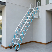 Escalier mural en acier au carbone de qualité supérieure, pliable, capacité de charge 300 kg, pour grenier