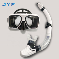 Masque de plongée adulte en verre trempé de silicone liquide de marque JYF rentable avec masque de plongée et tuba pour la natation
