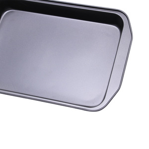 Molde rectangular profundo para hornear de acero al carbono con revestimiento antiadherente de teflón para pasteles y pizzas, venta al por mayor. - Product Image 1