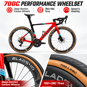 Bicicleta de Carretera de Fibra de Carbono 700c con Shi 105 de 22 Velocidades y Frenos de Disco Hidráulicos para Ciclismo de Carretera, Carbono Integrado - Product Image 4