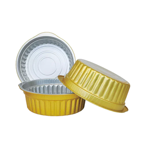 Conteneur <span class=keywords><strong>jetable</strong></span> en aluminium doré 1430 ml 209x197 mm grand format pour repas en famille et plats à emporter en vrac - Product Image 1