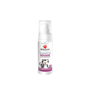 Pet's Amore-Champú orgánico con extracto de caléndula para gatos, Mousse con ingredientes naturales, limpieza de aseo sin agua, hecho en Italia - Product Image 1