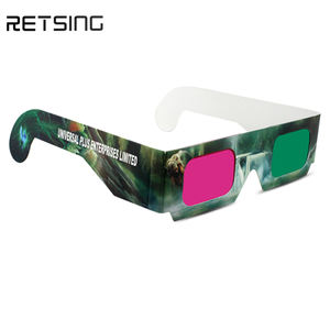 <span class=keywords><strong>Gafas</strong></span> <span class=keywords><strong>3D</strong></span> <span class=keywords><strong>Anaglifo</strong></span> Rojo Verde de Papel con Impresión Personalizada - Product Image 5