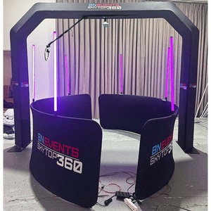 Cabina de video de operación inteligente Overhead 360 Spin Selfie Magic Photo Booth 100Cm con Back Selfie Video Free Accesorios - Product Image 5