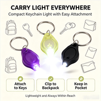 Mini lampe torche LED d'urgence à clipser sur clé, lampe de secours portable avec anneau, multifonctionnelle pour la maison, la voiture, la survie en extérieur
