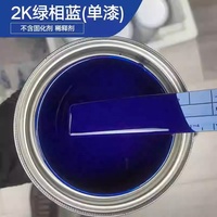 Peinture laquée effet miroir, base bleue, bonne couvrance, couche de finition résistante pour voitures