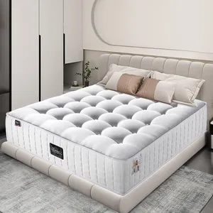 Nhà Máy Bán Hàng Trực Tiếp Nữ Hoàng Matress Túi Mùa Xuân Nệm Gai Bông Mật Độ Cao Bộ Nhớ Bọt Nệm Khách Sạn Matress