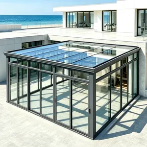 Solárium de Aluminio Prefabricado, Invernadero de Vidrio Personalizado para Jardín Exterior, Extensión de Patio para Villa - Product Image 2