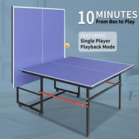 Table de ping-pong IUNNDS pleine grandeur en MDF, pour intérieur/extérieur, mobile et pliable.