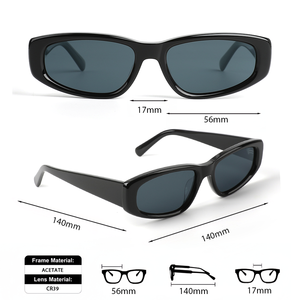Lunettes <span class=keywords><strong>de</strong></span> soleil œil <span class=keywords><strong>de</strong></span> chat en acétate TFB pour hommes et femmes, lunettes <span class=keywords><strong>de</strong></span> soleil unisexes, mode, haute qualité, logo personnalisé, vente en gros - Product Image 4