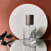 Flacon de parfum cylindrique en verre pour femmes avec vaporisateur pompe rechargeable, crème de soin de la peau, cosmétique, flacon de toner portable, petit lot