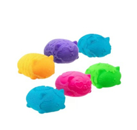 Jouet sensoriel anti-stress en forme de chat mignon à remontée lente, en TPR souple, pour le bureau et la décoration