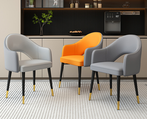 New model dining chair - Home-style <b>backrest</b> luxurious and premium high-end hotel restaurant chair negotiation chair - Product Image 1