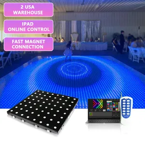 Diy açık sıcak izleyici ışık p10 led video dans zemini disko zemin