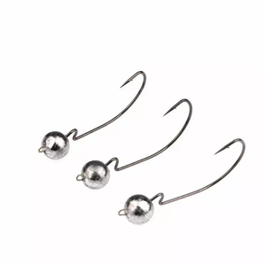 Angeln Offset Weedless Ned Rig Jigköpfe – Jigging-Köder aus Blei und Hochkohlenstoffstahl - Product Image 3