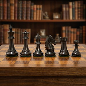 Haunting Staunton Classic Vintage Unfolded Professional Staunton Tournament <b>Wooden</b> <b>Chess</b> Board Chessboard Games <b>Set</b> - Product Image 3