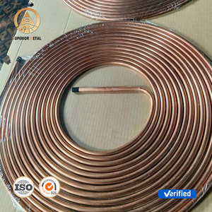 공장 판매 99% 순수 C1020 C10200 Tu1 구리 원형 튜브 코일 12인치 5mm 열 절연 무봉제 팬케이크 튜브 파이프 - Product Image 3