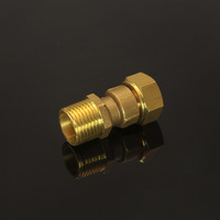 Raccord droit pivotant en laiton 1/2" 3/4" 1" à filetage femelle, raccord forgé pour chauffe-eau solaire basse pression