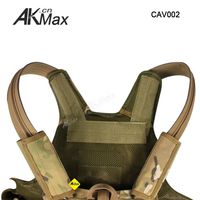 AKmax Ranger Gilet d'assaut tactique modulaire Panneau Gilet tactique Multi-cam Camouflage