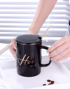 Minimal Design Home Gift Mug Set Ceramic Coffee <b>Cup</b> Personalized Mugs Tea <b>Cups</b> Ceramic Coffee Mug With Lid - Product Image 3