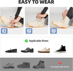 Cubrezapatos de <span class=keywords><strong>Goma</strong></span> Impermeables Reutilizables, Cubrebotas de Lluvia Antideslizantes y Resistentes con Bolsa de Almacenamiento a Prueba de Barro - Product Image 4