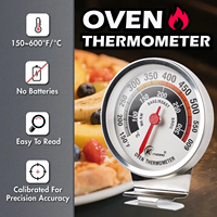 Dapur Oven termometer 2-pak baja nirkarat pembacaan instan pemantauan suhu yang efisien perkakas penting produk OEM