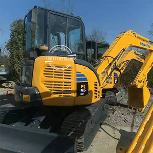 เครื่องยนต์แท้จากญี่ปุ่น 5.5 ตัน รถขุดขนาดเล็ก Komatsu Pc55mr-2 รุ่นตีนตะขาบ พร้อมมอเตอร์ปั๊ม - Product Image 1