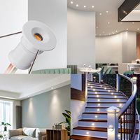 Dimmable Led Spot 1W Mini Downlight 12V Led Spots Vitrine Vitrine Escalier Lumière Projecteur Led Plafond Downlight