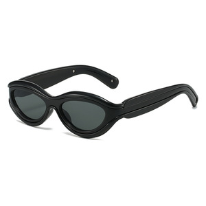 Lunettes de soleil Tiyo noires à monture intégrale, verres PC, protection UV400, style œil de chat, unisexe, pour l'extérieur, mode - Product Image 3