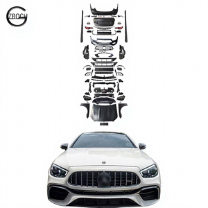 W212 à w213 pare-chocs de voiture pour Mercedes W212 classe E mise à niveau 2023 W213 E63 AMG kit <span class=keywords><strong>carrosserie</strong></span> phares feu arrière capot voiture garde-boue - Product Image 1