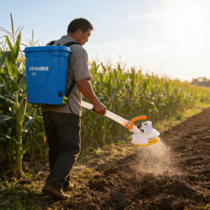 Épandeur de granulés dorsal à batterie 20L pour une distribution précise et uniforme des <span class=keywords><strong>engrais</strong></span> <span class=keywords><strong>en</strong></span> ferme et sur pelouse - Product Image 1