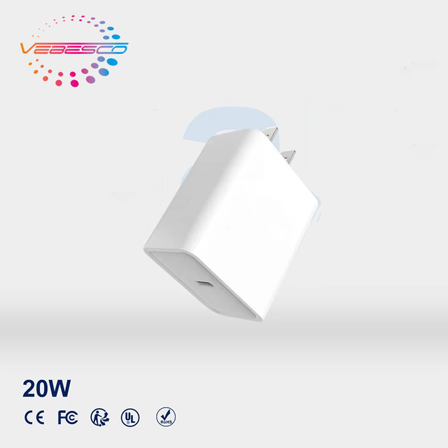 20W Ultra-Fast Charging USB Wall Charger USB-C Port PD 20W Type-C Charger Block QC3.0 White Phone Charger Fast Shipping