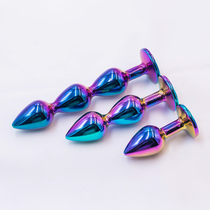 Sieraden Ontwerp Prostaat Massager Heren Anale Trainer Pakket Van 3 Roestvrij Staal Metalen Anale Kralen Butt Plug Seksspeeltjes Voor Koppels - Product Image 1